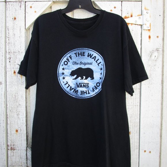 Copy Vans Off The Wall Black Tee Bear 